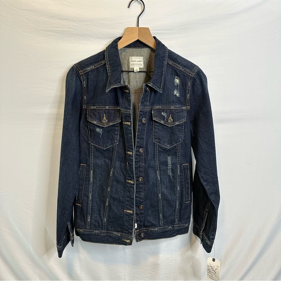 Melrose and Market Distressed Denim Jacket size Small - Picture 3 of 7